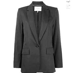 FRAME Boyfriend Blazer in Noir Small New